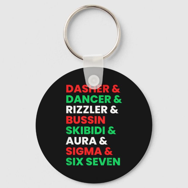 Chaveiro Dasher Dancer Prancer &amp; Rizzler 67 Funny Kids  (Frente)