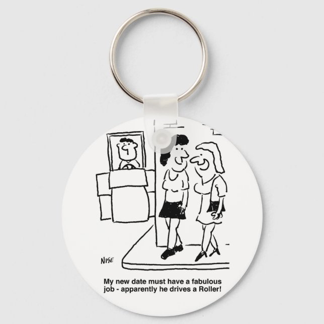 Chaveiro Data é Dirigindo um desenho do rolo (Frente)