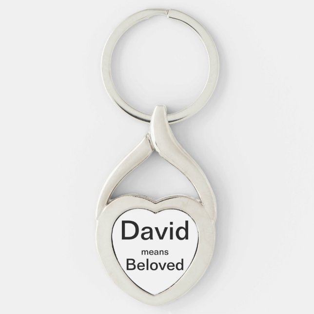 Chaveiro David significa o Keyring amado (Frente)