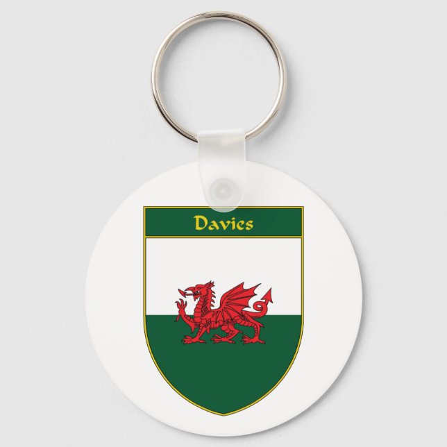Chaveiro Davies Welsh Flag Shield (Frente)