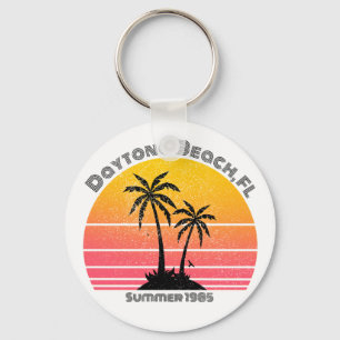Chaveiro Daytona Beach Retro Sunset Palms