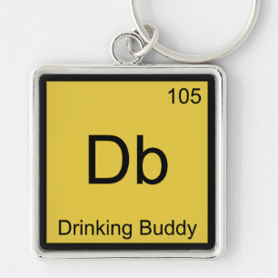 Chaveiro Db - Símbolo de Elemento de Química de Buddy Beb