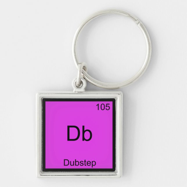 Chaveiro Db - Símbolo de Elemento de Química de Dubstep (Frente)