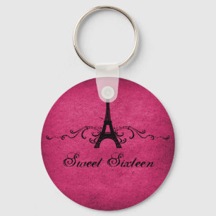 Chaveiro de 16 Flourish France Flourish, cor-de-ro