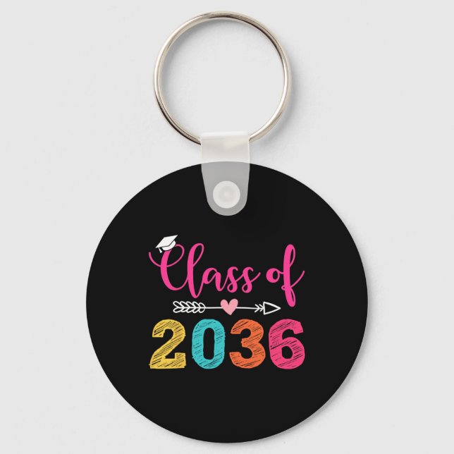 Chaveiro De 2036 Crescer Comigo Para A Graduação (Frente)