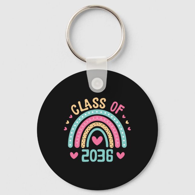 Chaveiro De 2036 Cresceu Comigo No Primeiro Dia De Graduaçã (Frente)