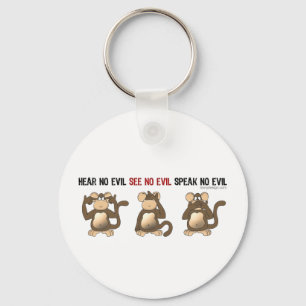 chaveiro de 3 macacos sábios