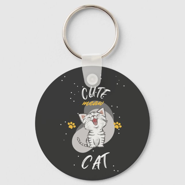 CHAVEIRO de acrílico CAT CUTE (Frente)