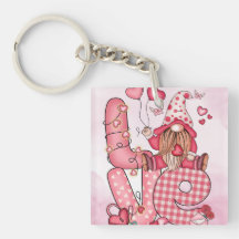 Chaveiro de acrílico de amor encantado