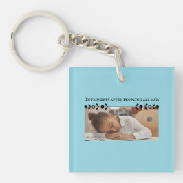 Chaveiro de acrílico de meme introdutória