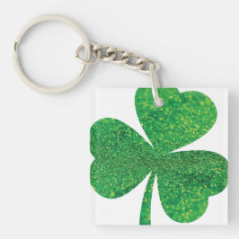 Chaveiro de acrílico de Shamrock brilhante - Rua d