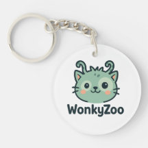 Chaveiro de acrílico de zoológico Wonky