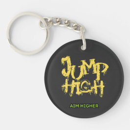 chaveiro de acrílico moderno "Jump High Aim"