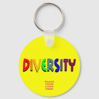 Chaveiro de Amarelo Personalizado de Diversidade