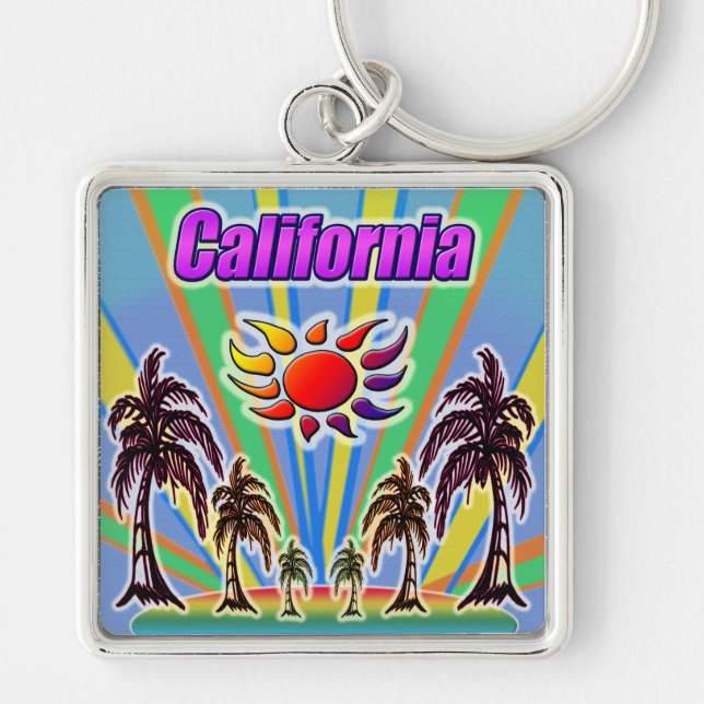 Chaveiro de Amor de Verão da Califórnia (Frente)