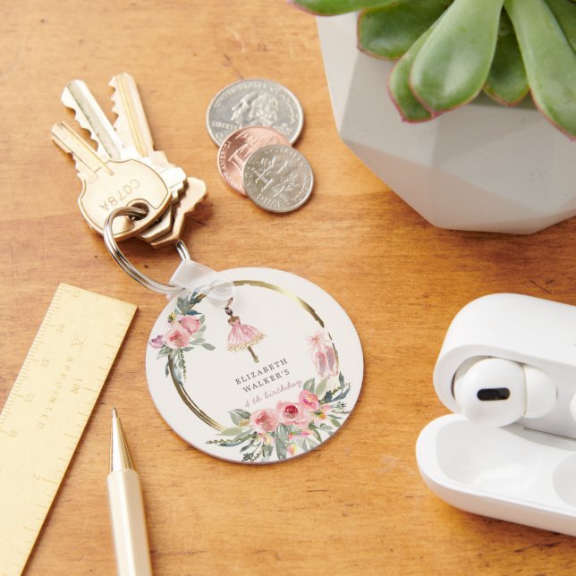 chaveiro de aniversário da bailarina princesa flor (Mesa)