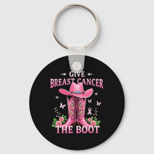 Chaveiro Dê Ao Cancer Da Mama O Cancer Da Garota De Boot Aw