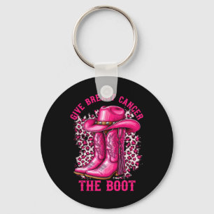 Chaveiro Dê Ao Cancer Da Mama O Cancer Da Garota De Boot Aw