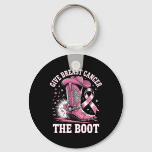 Chaveiro Dê Ao Cancer Da Mama O Cancer Da Garota De Boot Aw