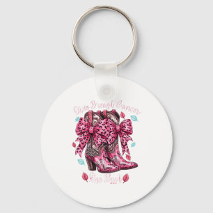 Chaveiro Dê ao Câncer de Mama a Bota Nk Camisa Cowgirl West