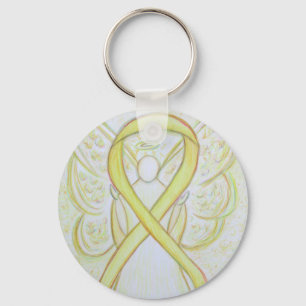 Chaveiro de Arte Personalizada de Angel com Friso 