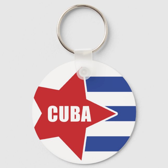 chaveiro de bandeira cubana (Frente)