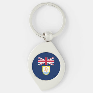 Chaveiro de Bandeira de Anguila Patriótica