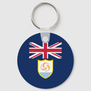 Chaveiro de Bandeira de Anguila Patriótica