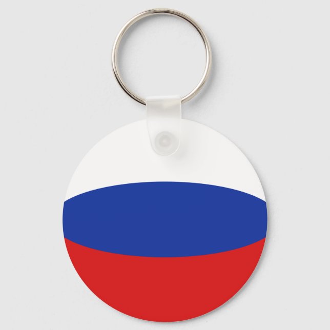 Chaveiro de Bandeira de Fisheye na Rússia (Frente)