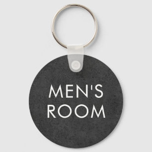 Chaveiro de banheiro masculino - concreto urbano