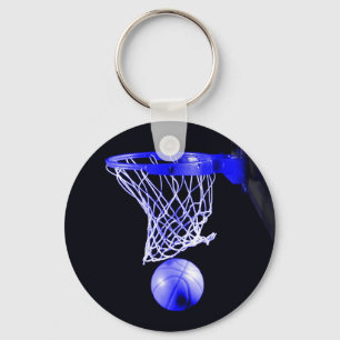 Chaveiro de basquete azul