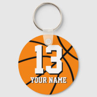 Chaveiro de basquete número 13 | Personalizável