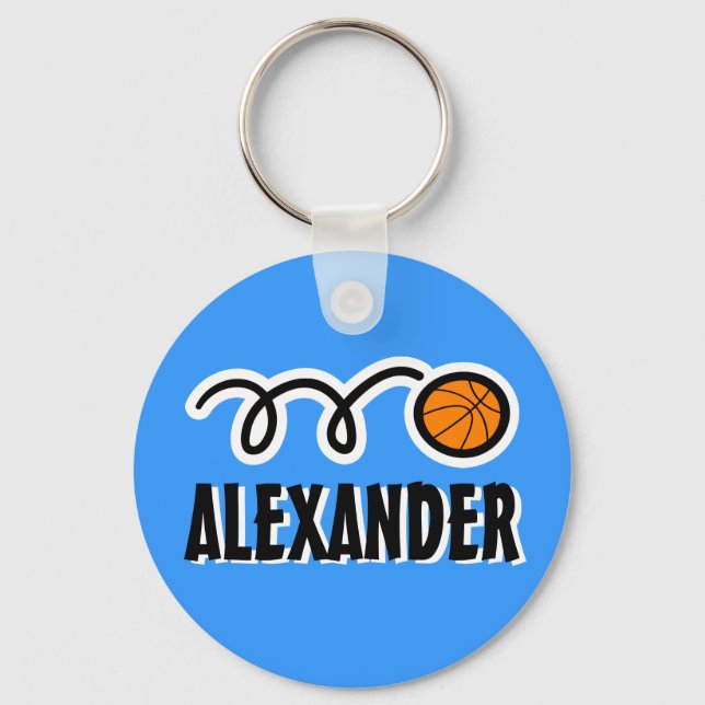 Chaveiro de basquete personalizado para nome para  (Frente)