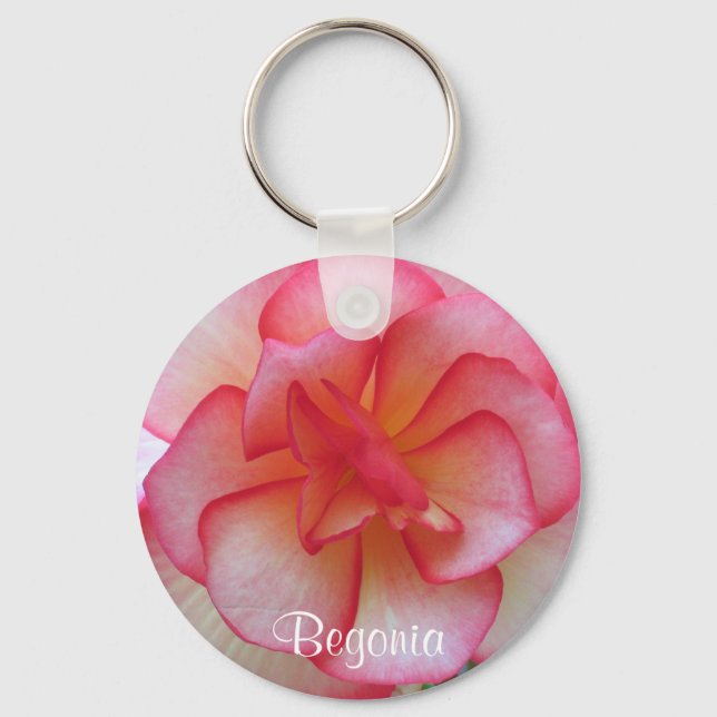 Chaveiro de Begonia Rosa (Frente)