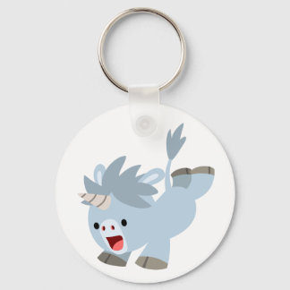 Chaveiro de Bela Cartoon Mischievous Baby Unicorn