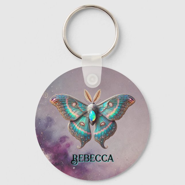 Chaveiro de Birthstone de outubro - Design de Matr (Frente)