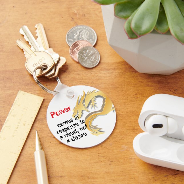 Chaveiro de Bola de Dragão - Citação Icônica de Go (Mesa)