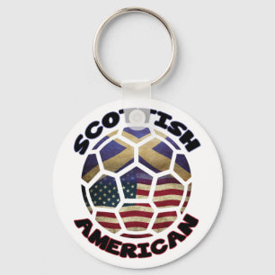 Chaveiro de Bola de Futebol da Escócia Americana