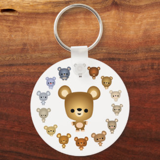 Chaveiro de bonitinhos de Urso de Cartoon