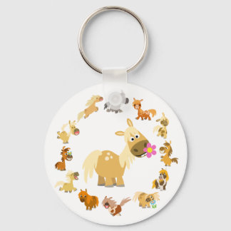 Chaveiro de Bons Cartoons Ponies Mandala