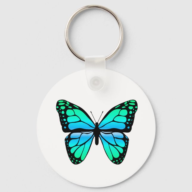 Chaveiro de Borboleta Azul (Frente)