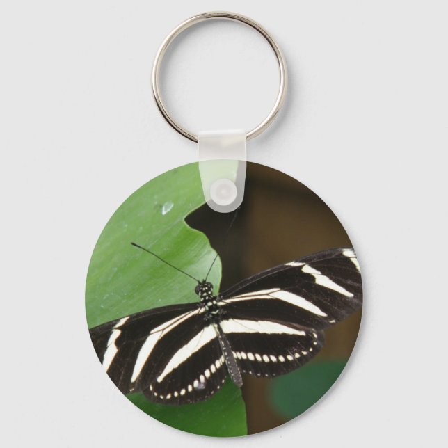 Chaveiro de Borboleta de Zebra bonito (Frente)