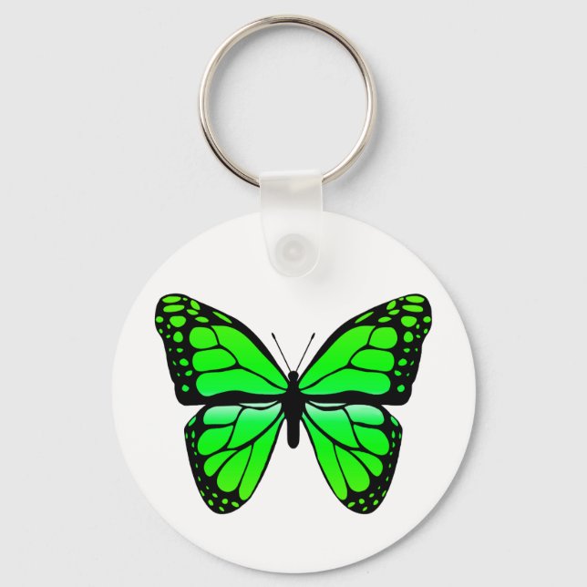 Chaveiro de Borboleta Verde (Frente)