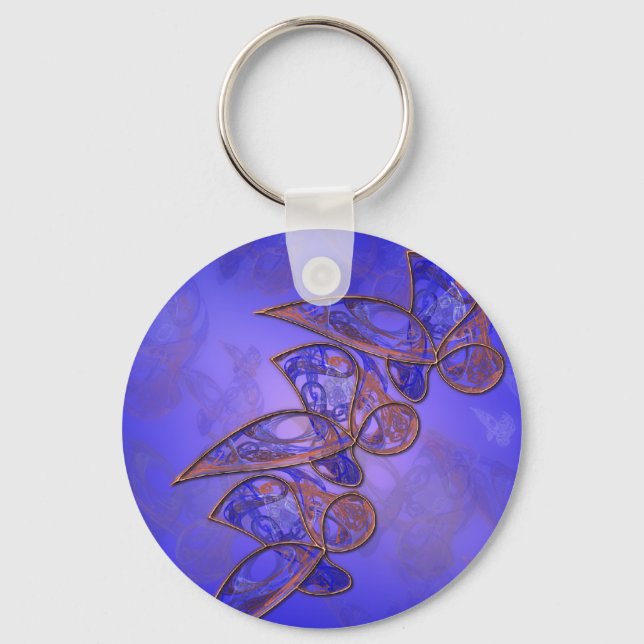 Chaveiro de Borboletas de Cobre (Frente)