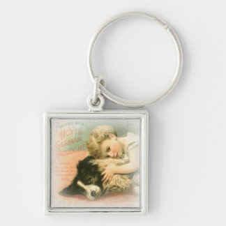 Chaveiro de border collie do vintage