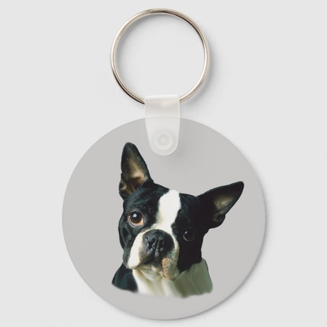 Chaveiro de Boston Terrier (Frente)