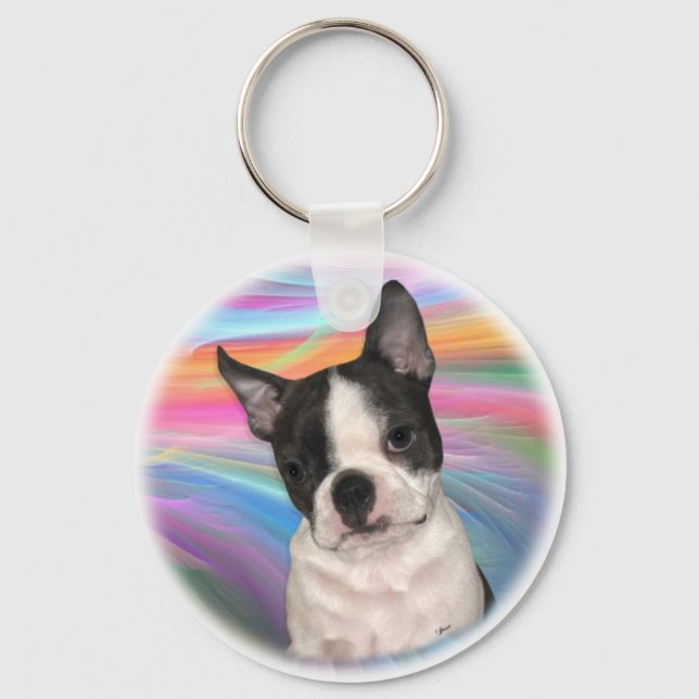 Chaveiro de Boston Terrier (Frente)
