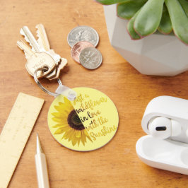 Chaveiro de Botão Amarelo com Cotação