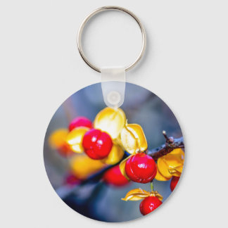 Chaveiro de Botão de Berries do outono