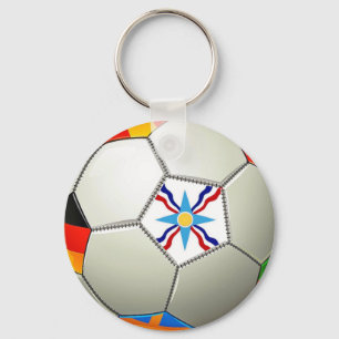 Chaveiro de Botão de Futebol Assírio